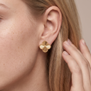 Vintage Alhambra Guilloche Clover Earrings