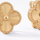 Vintage Alhambra Guilloche Clover Earrings
