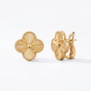 Vintage Alhambra Guilloche Clover Earrings