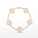 Vintage Alhambra Mother of Pearl Clover 5 Motifs Bracelet