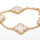 Vintage Alhambra Mother of Pearl Clover 5 Motifs Bracelet