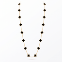 Vintage Alhambra Onyx Clover 20 Motifs Necklace