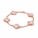 Vintage Alhambra Pink Opal Clover 5 Motifs Bracelet