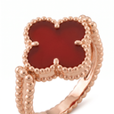 Vintage Alhambra Red Reversible Ring