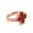Vintage Alhambra Red Reversible Ring