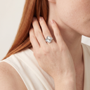 Vintage White Gold Alhambra Clover Ring