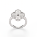 Vintage White Gold Alhambra Clover Ring