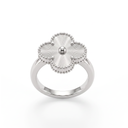 Vintage White Gold Alhambra Clover Ring